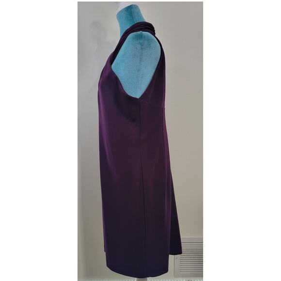 Eliza J Dress Womens Size 16 High Neck Midi Sleeveless Modern Sexy Classic Dress - Picture 5 of 8